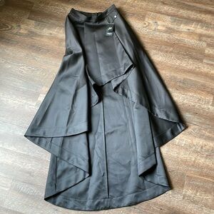 NWT black high-lo formal skirt Adrianna Pappell size 6